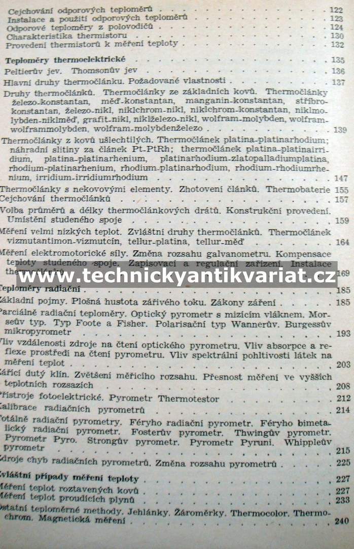 Měření teploty - Šindelář, Krupka (1955)