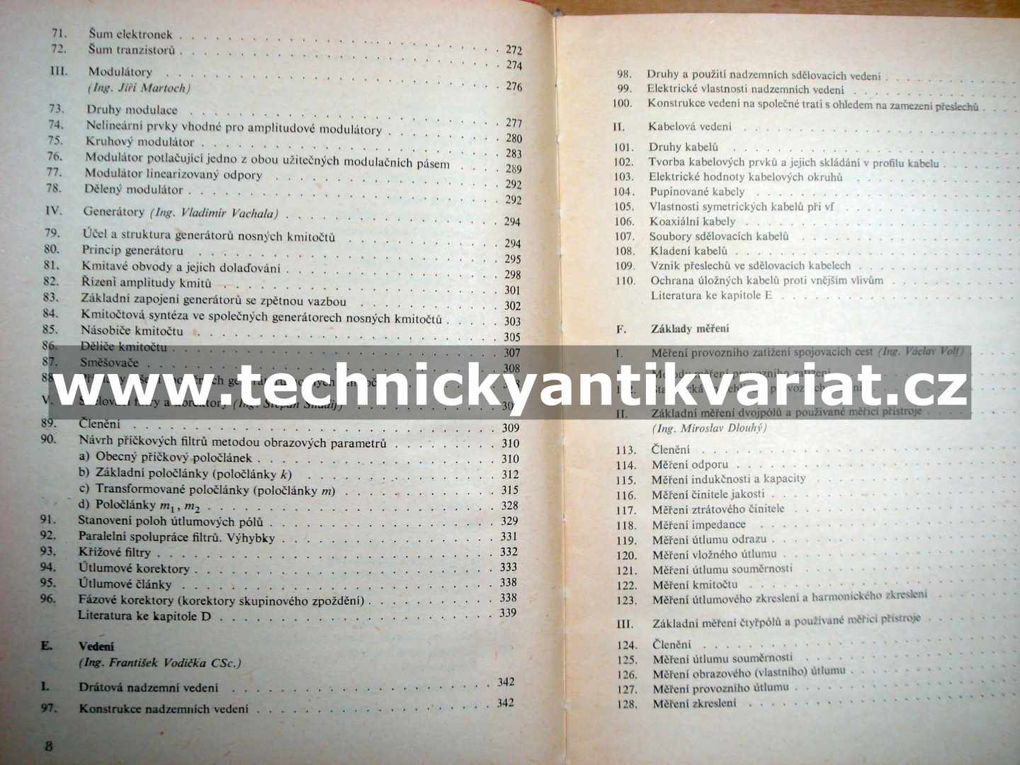 Elektrotechnika XVII - Sdělovací technika ve vedeních - Otakar Klika
