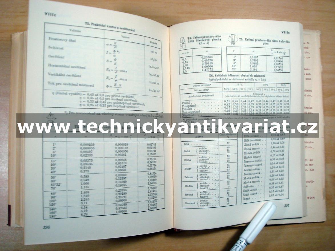 Elektrotechnické tabulky a grafy - Jiří Tříska (1958)