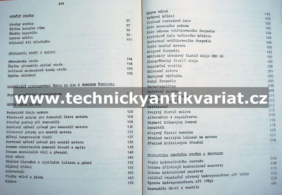 Pásové hydraulické rýpadlo DH 411 - dílenská příručka