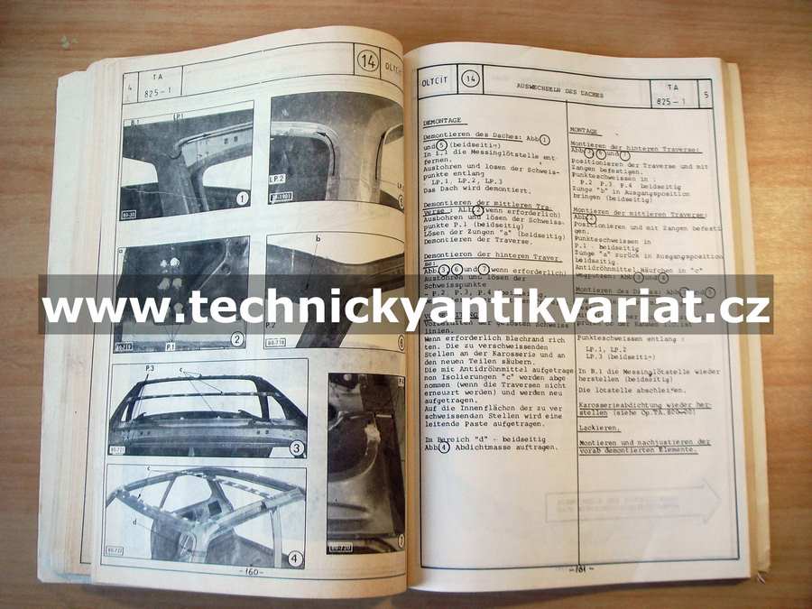 Olcit Club - II.Karoseerie, Reparaturtechnologie Vorfehrung