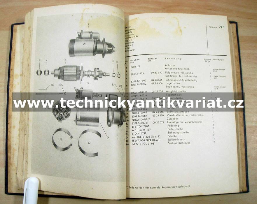 Traktor RS 09 - Ersatzteil katalog (1963)
