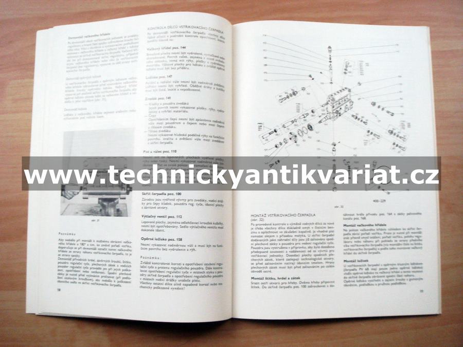 Liaz motor M1.2 - vstřikovací zařízení - dílenská příručka