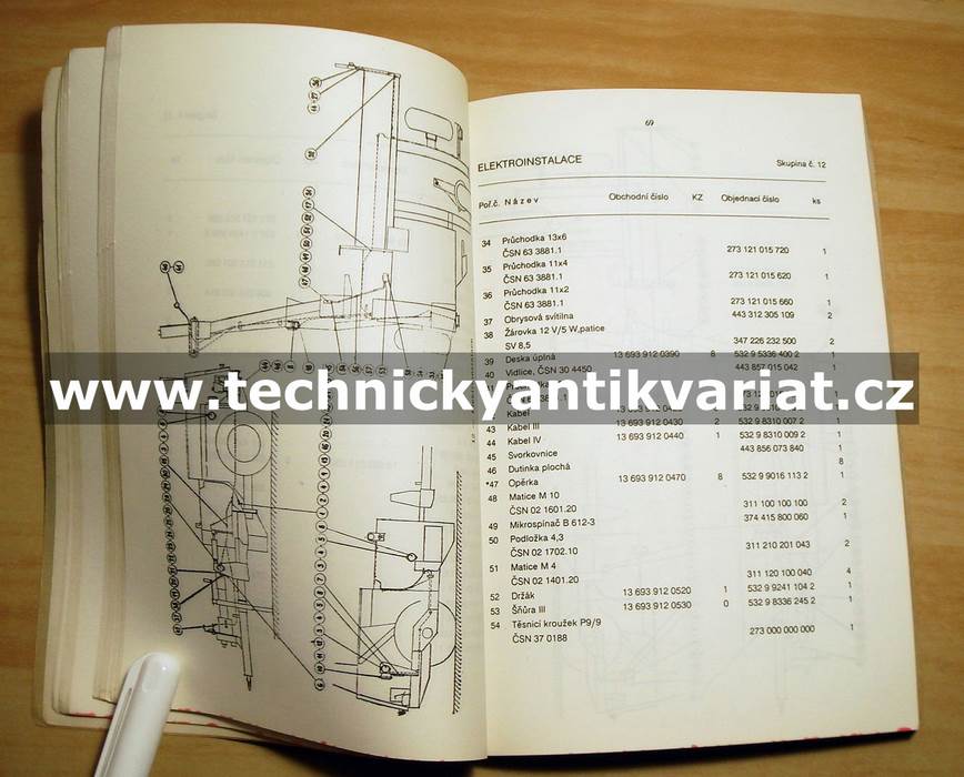 Sklízeč píce univerzální závěsný - SKPU 220-8,9 - katalog dílů