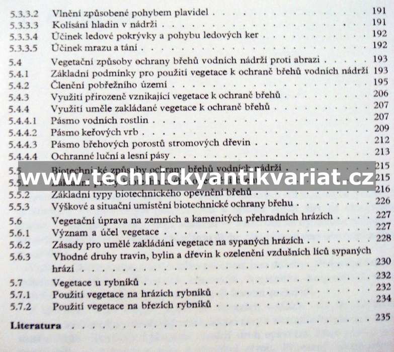 Vegetace v úpravách vodních toků a nádrží - Novák, Iblová, Škopek (1986)