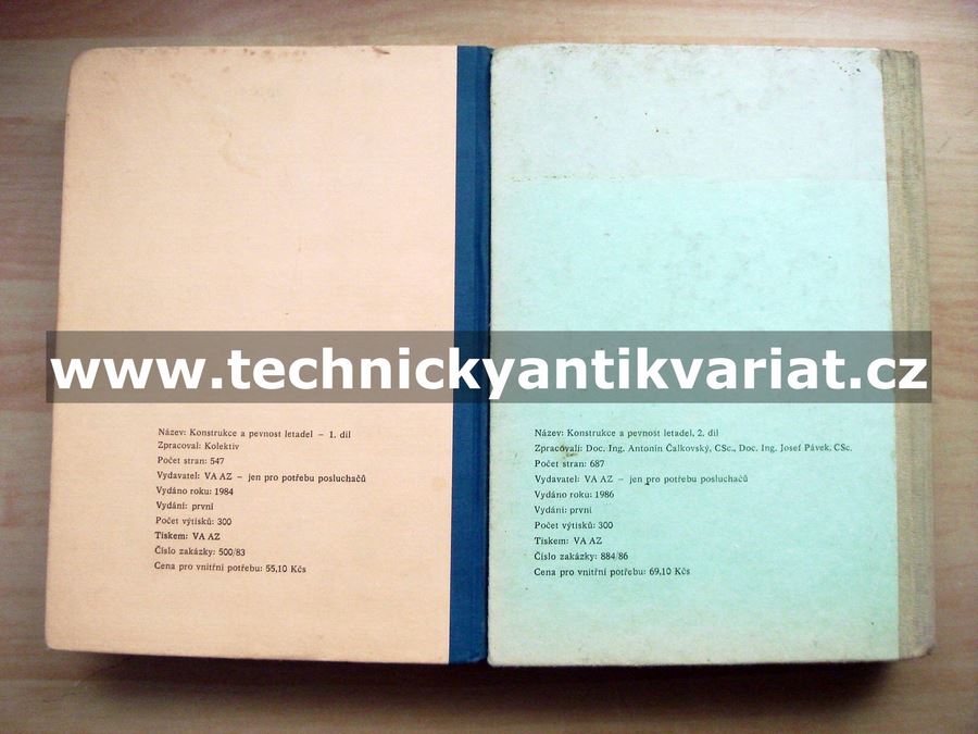 Konstrukce a pevnost letadel 1,2 - Čalkovský, Pávek, Daněk (1984,1986)