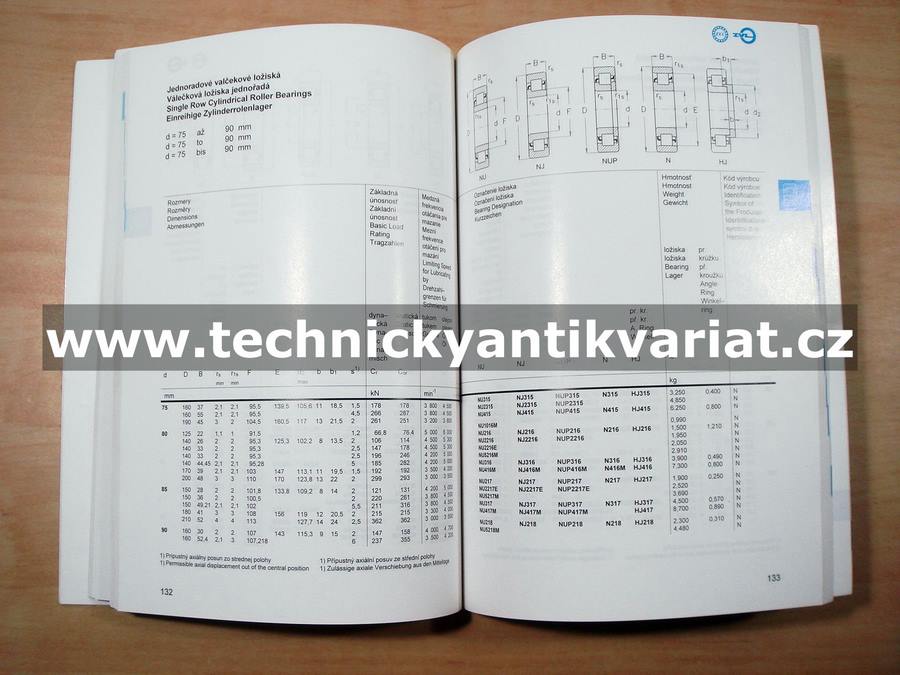 Valivá ložiska ZKL, ZVL (1995)