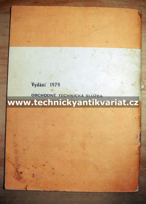 NV 31.23.22 valníkový návěs - katalog náhradních dílů (1979)