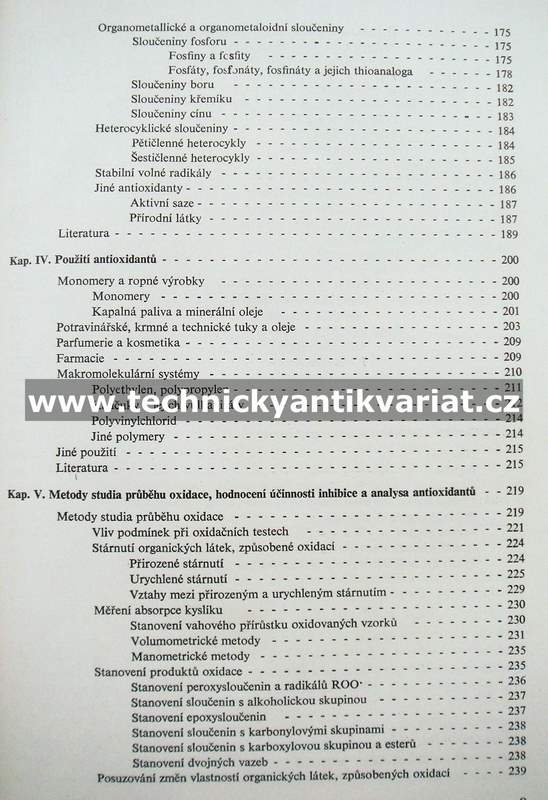 Antioxidanty - Jan Pospíšil (1968)