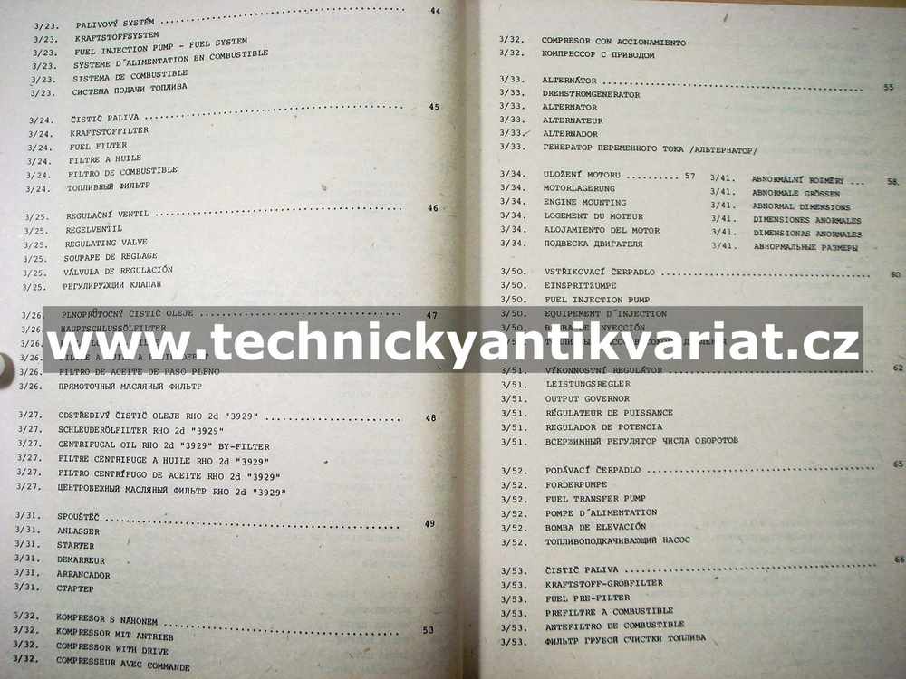 Liaz 101.860 - katalog náhradních dílů (1985)