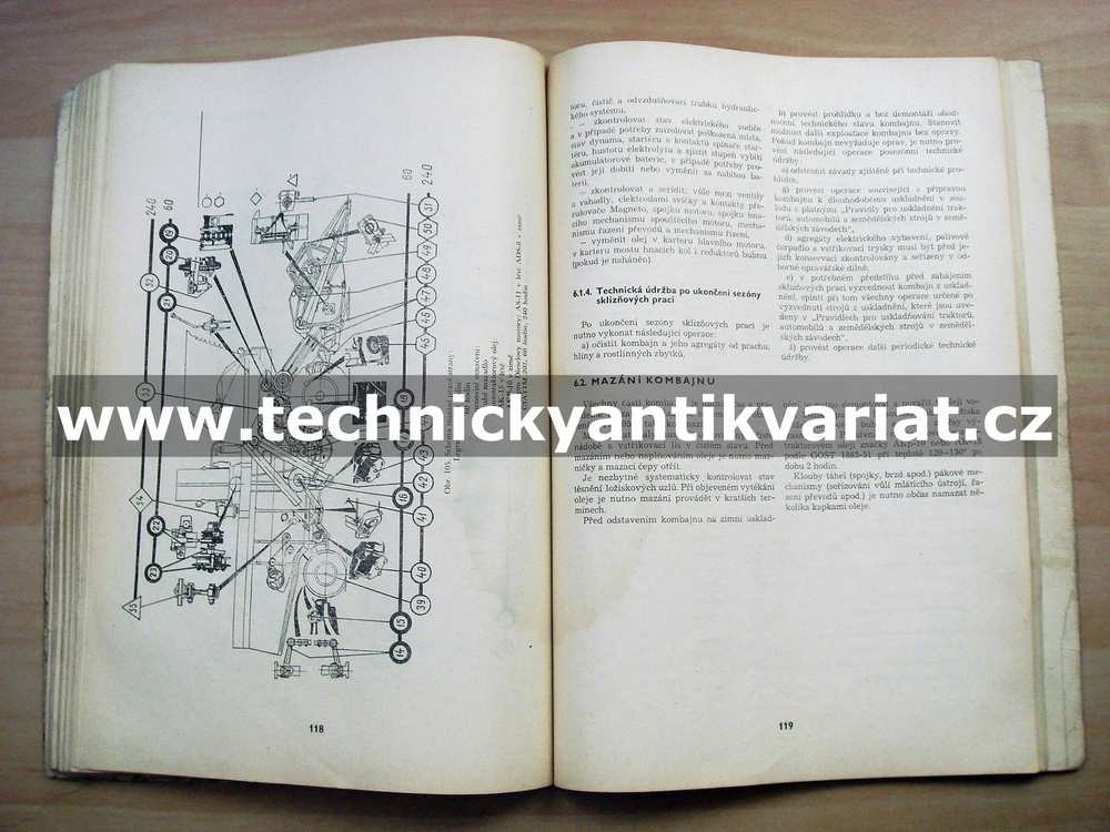 Samohybný kombajn SK6 Kolos - návod k použití (1972)