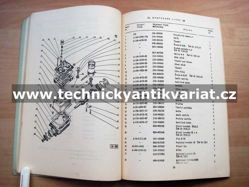 Škoda M637 - katalog dílů