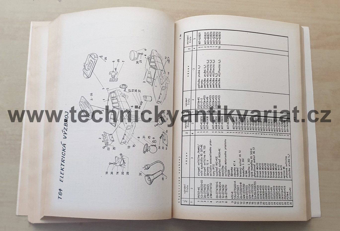Volha 24 - katalog náhradních dílů (1980)