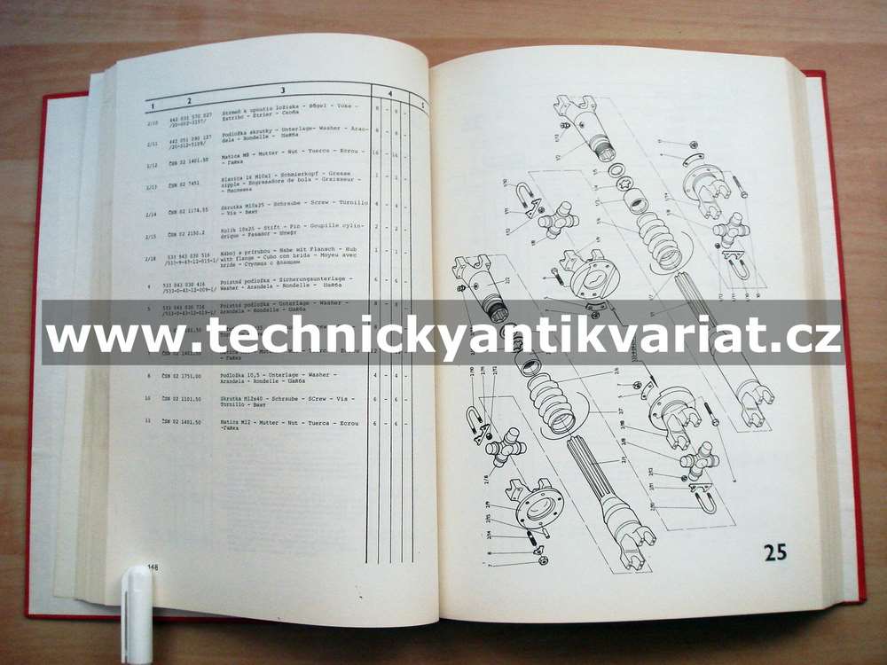 UN 053 - katalog súčiastok a náhradných dielov (1983)