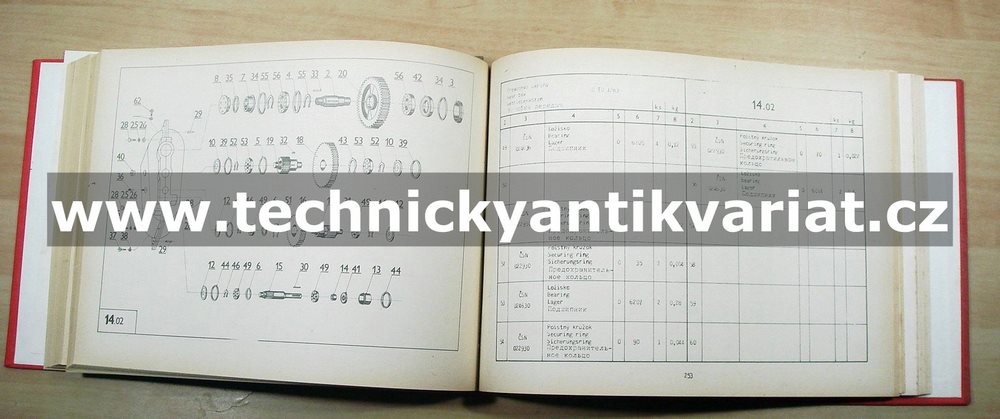 Jeřáb MB 80/100 - katalog náhradných dielov a súčiastok (1980)