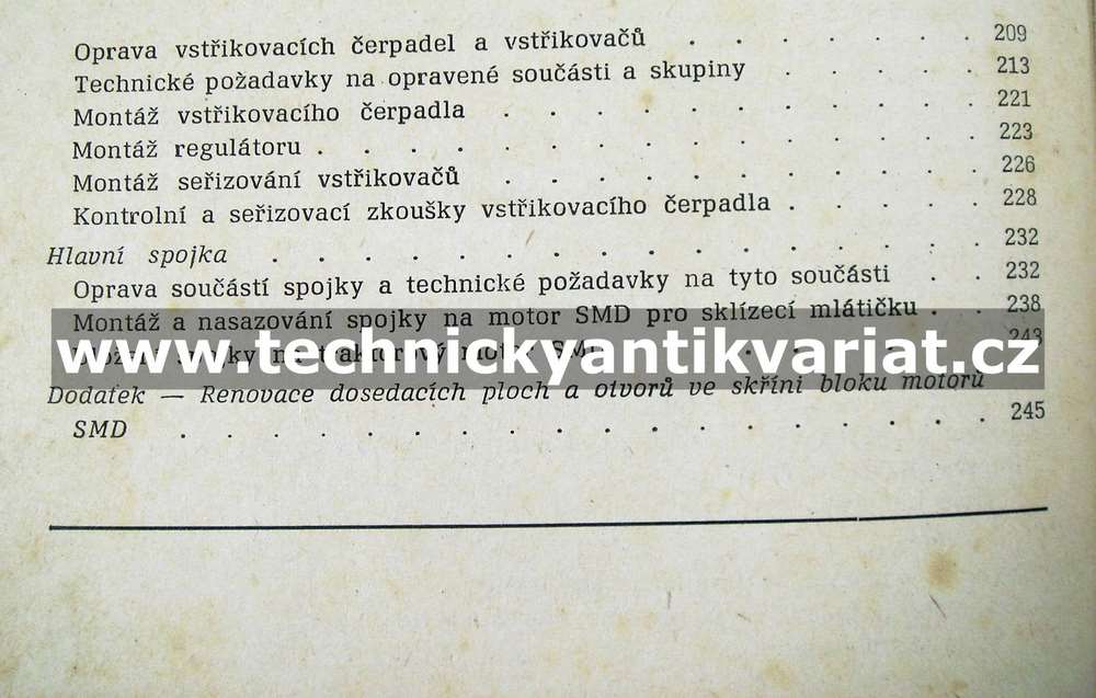 SMD motor - dílenská příručka (1965)