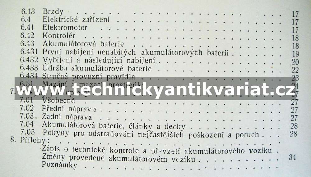 Plošinový akumulaátorový vozík s pákovým řízením EPL 502V (1961)
