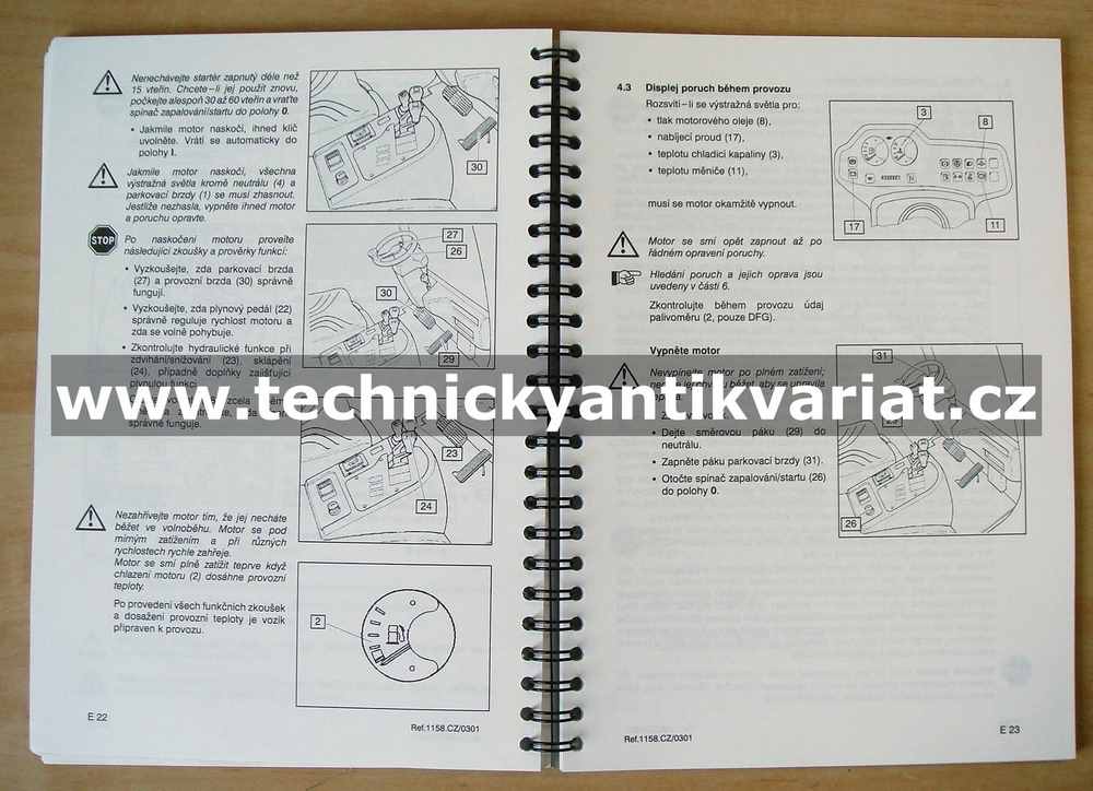 Jungheinrich DFG/TFG 16-30 A, B, C-K - provozní návod (2001)