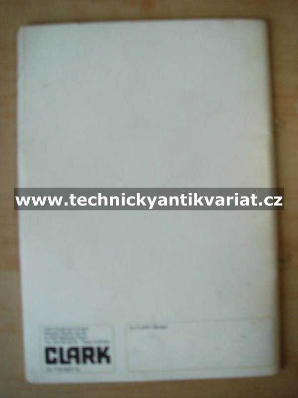 Clark M TM 10, 12S, 15, 16 - Betriebsanweisung (1987)