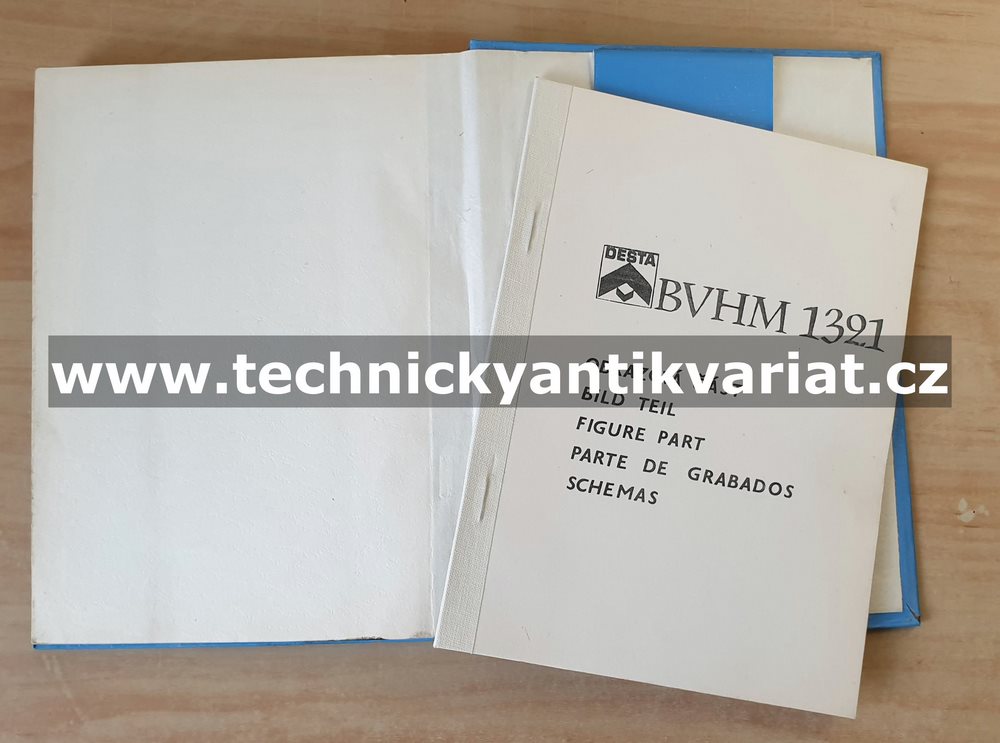 DESTA BVHM 1321 - katalog náhradních dílů (1974)