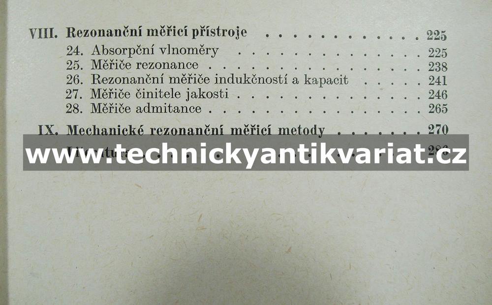 Měření rezonančními metodami - Haderka (1963)