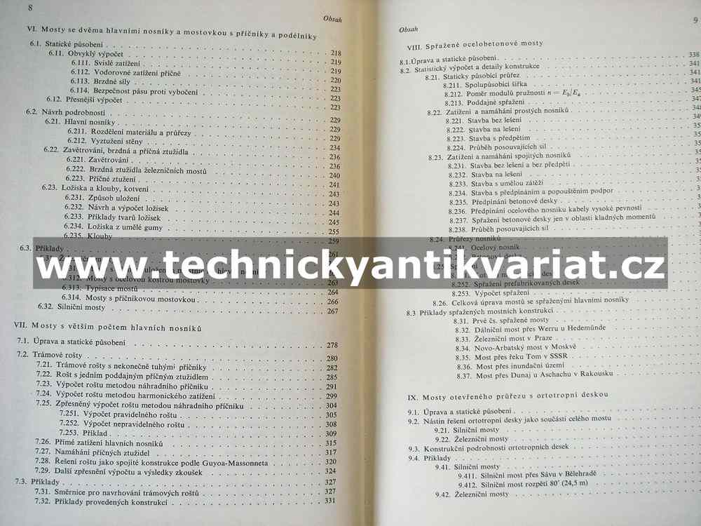Plnostěnné ocelové mosty trámové - Faltus (1965)