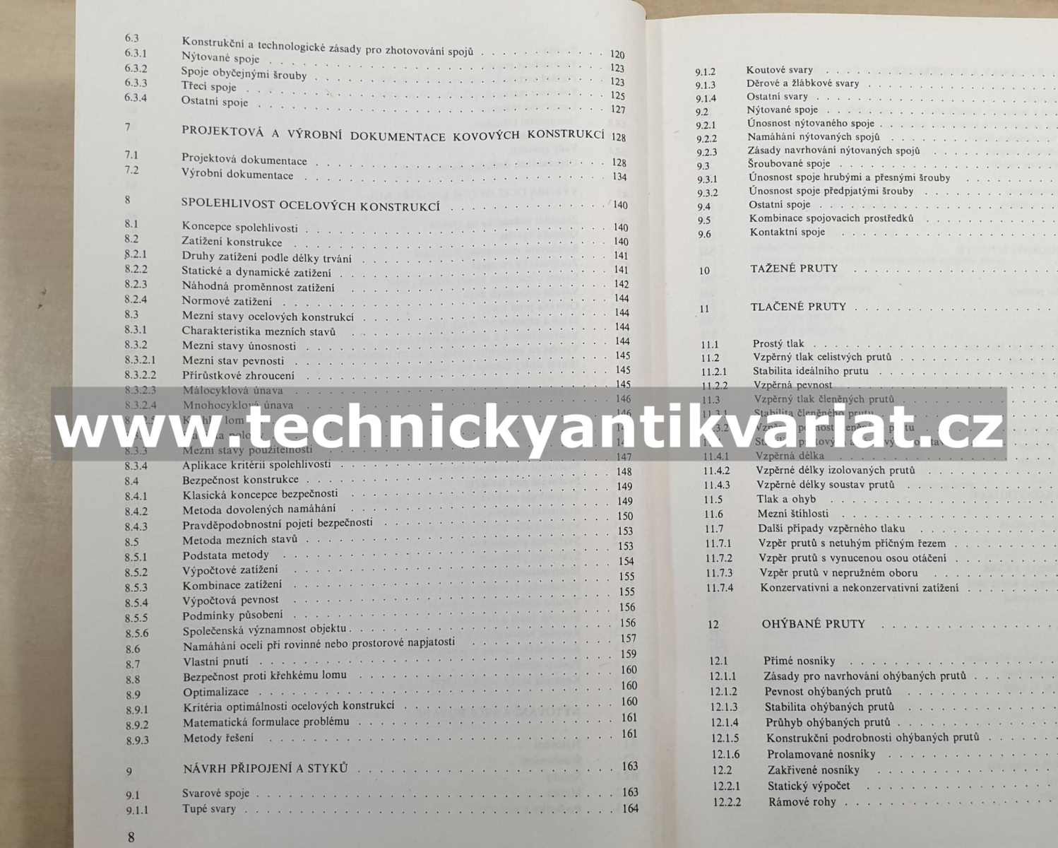 Prvky kovových konstrukcí - Pechar, Bureš, Studnička, Šafka (1984)