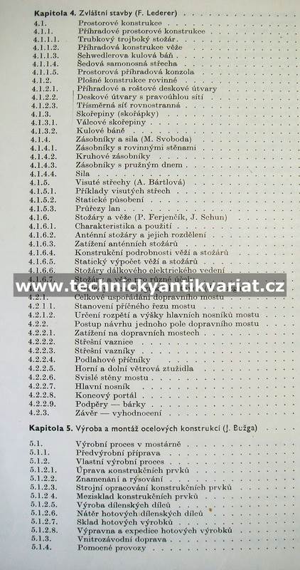 Ocelové konstrukce pozemních staveb - Lederer a kol. (1971)