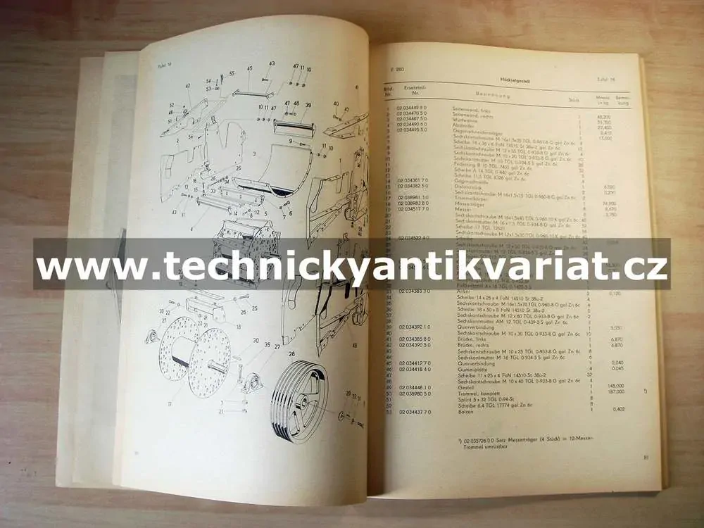 Feldhäcksler E 280 - Ersatzteil katalog (1973)