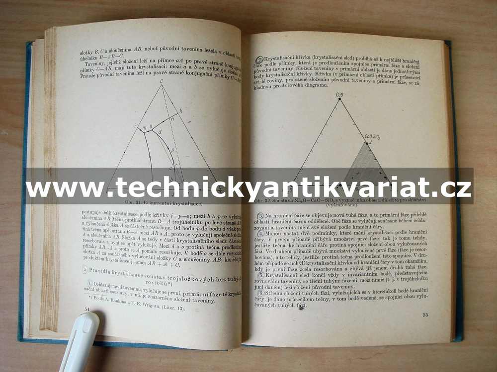 Diagramy fázových rovnováh pro sklářství - Milota Fanderlik (1954)
