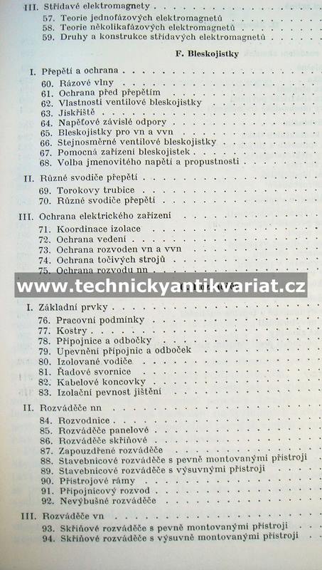 Elektrotechnika XV. Elektrické přístroje II. - Bauer, List (1965)