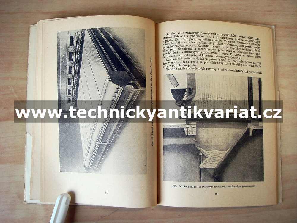 Rošty parních kotlů a spalování méně hodnotných paliv - Honsing (1952)