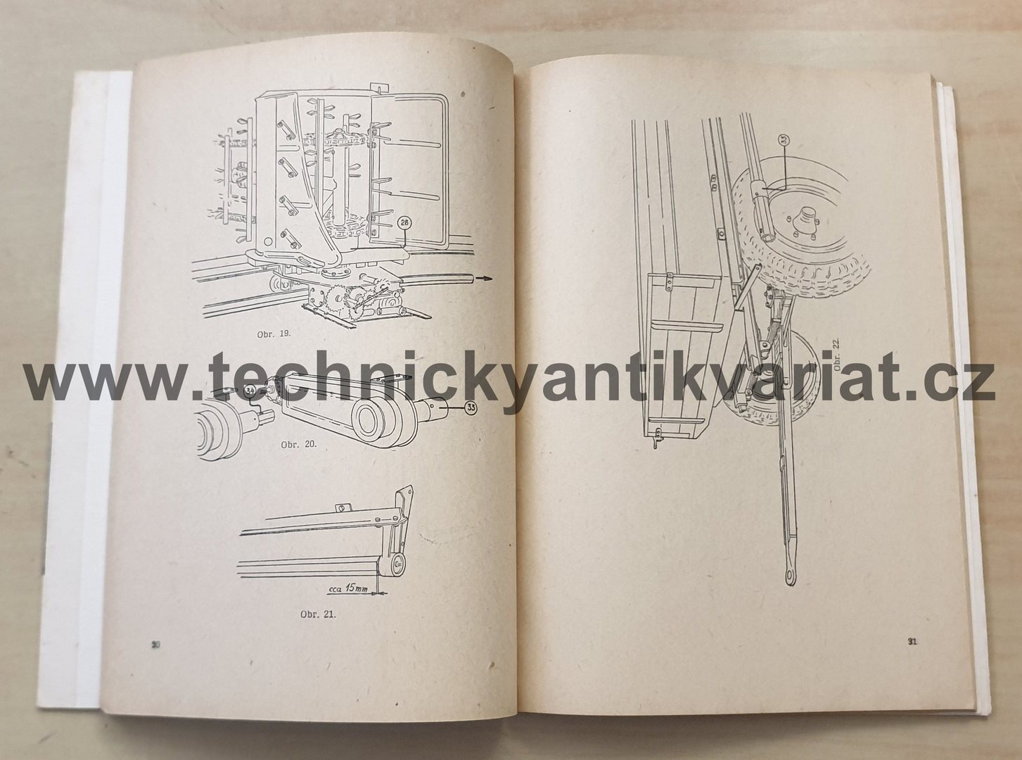Rozmetadlo chlévské mrvy RmA2 - návod k obsluze, seznam dílů (1961)