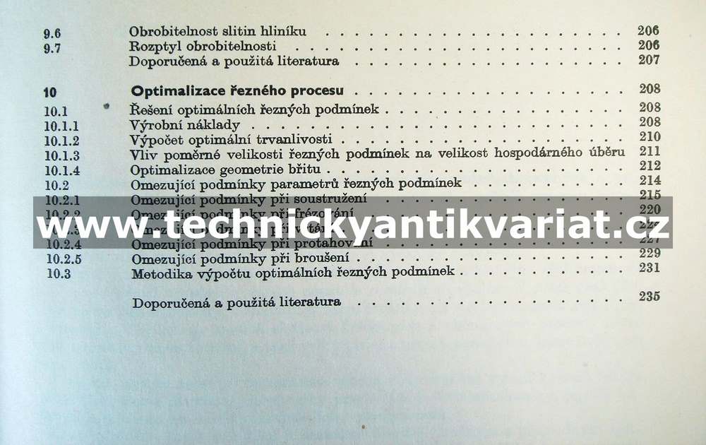 Teorie obrábění - Přikryl, Musílková (1982)
