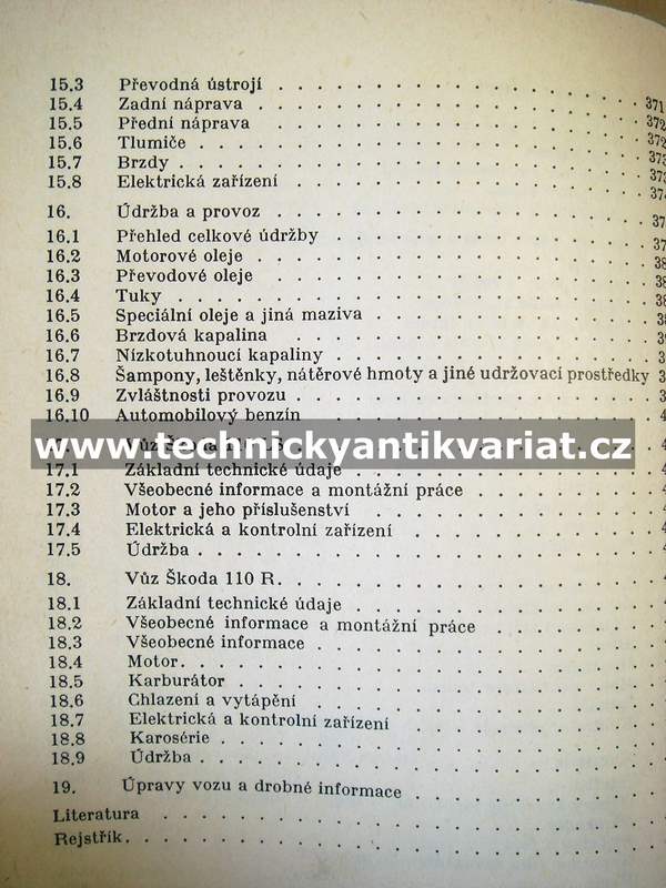 Škoda 100, 100L, 110L, 110LS, 110RS - údržba a opravy (1972)