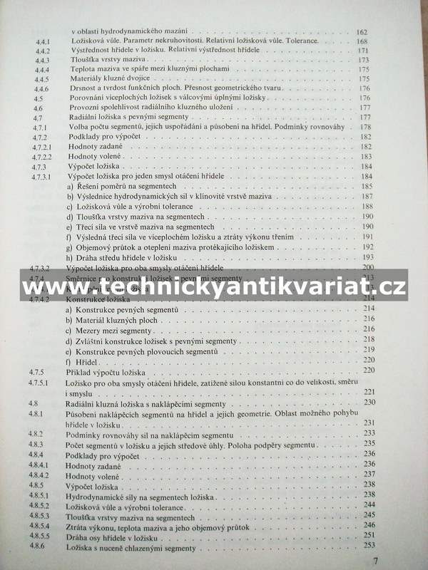 Segmentová ložiska - Ševčík, Knotek (1985)