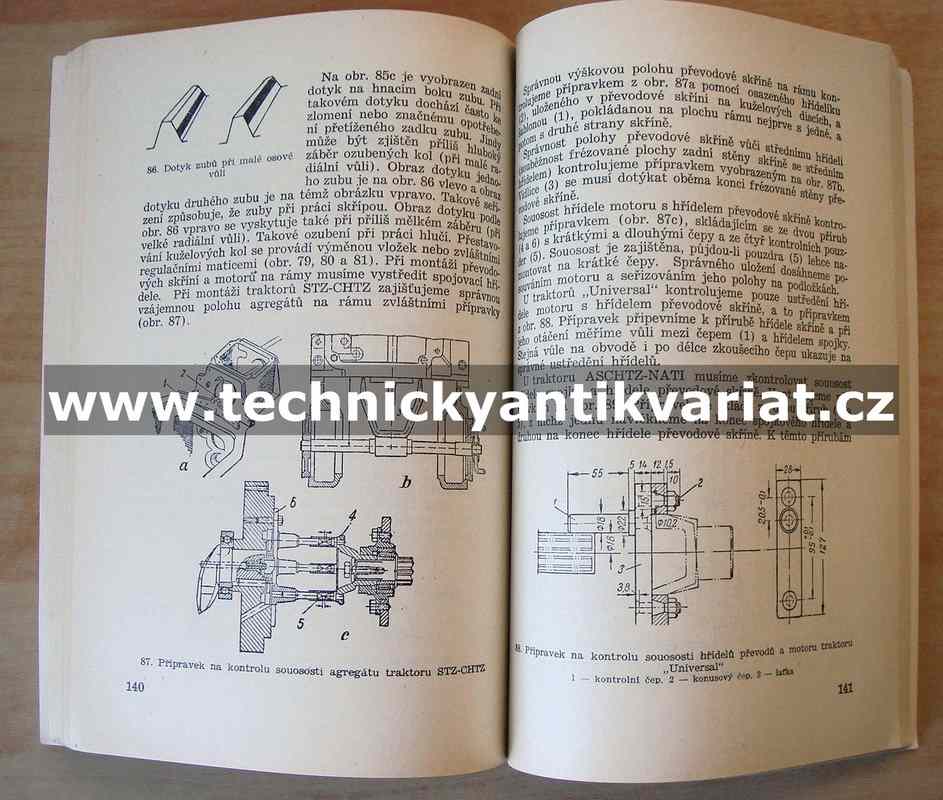 Pokyny pro opravy traktorů a zemědělských strojů - Kazarcev (1952)