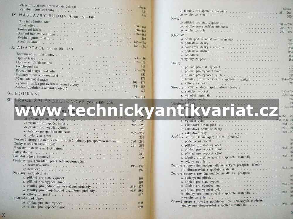Rozbory cen prací stavebních - Viktor Anderlík (1932)