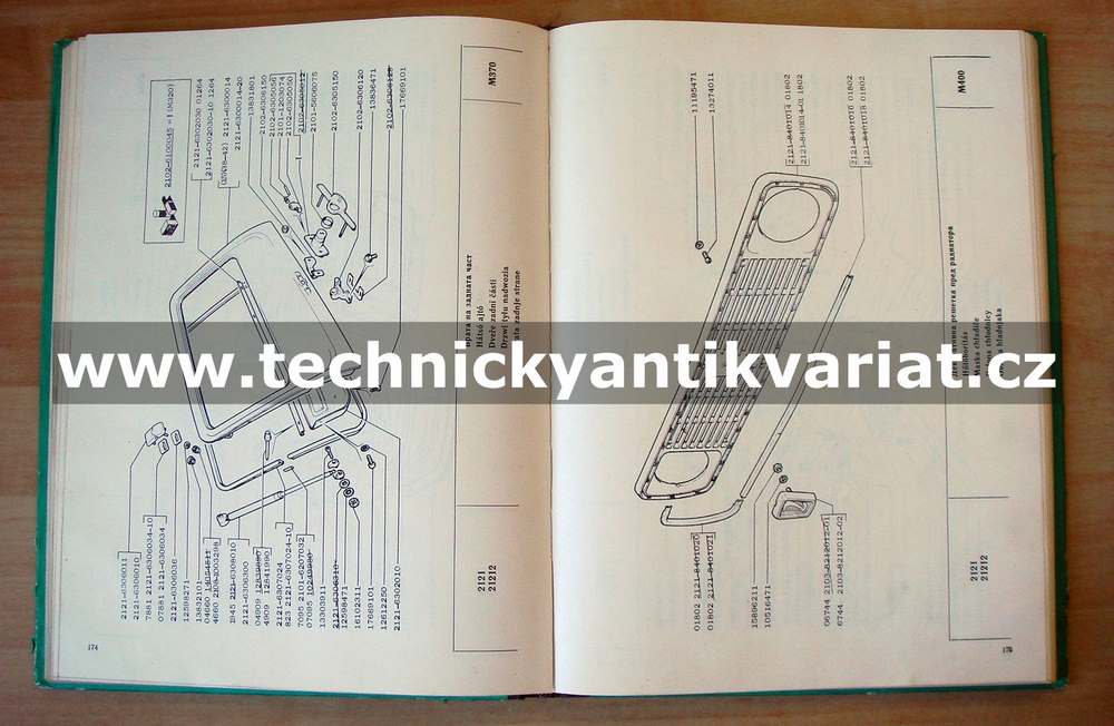 VAZ 2121 - katalog náhradních dílů (1990)