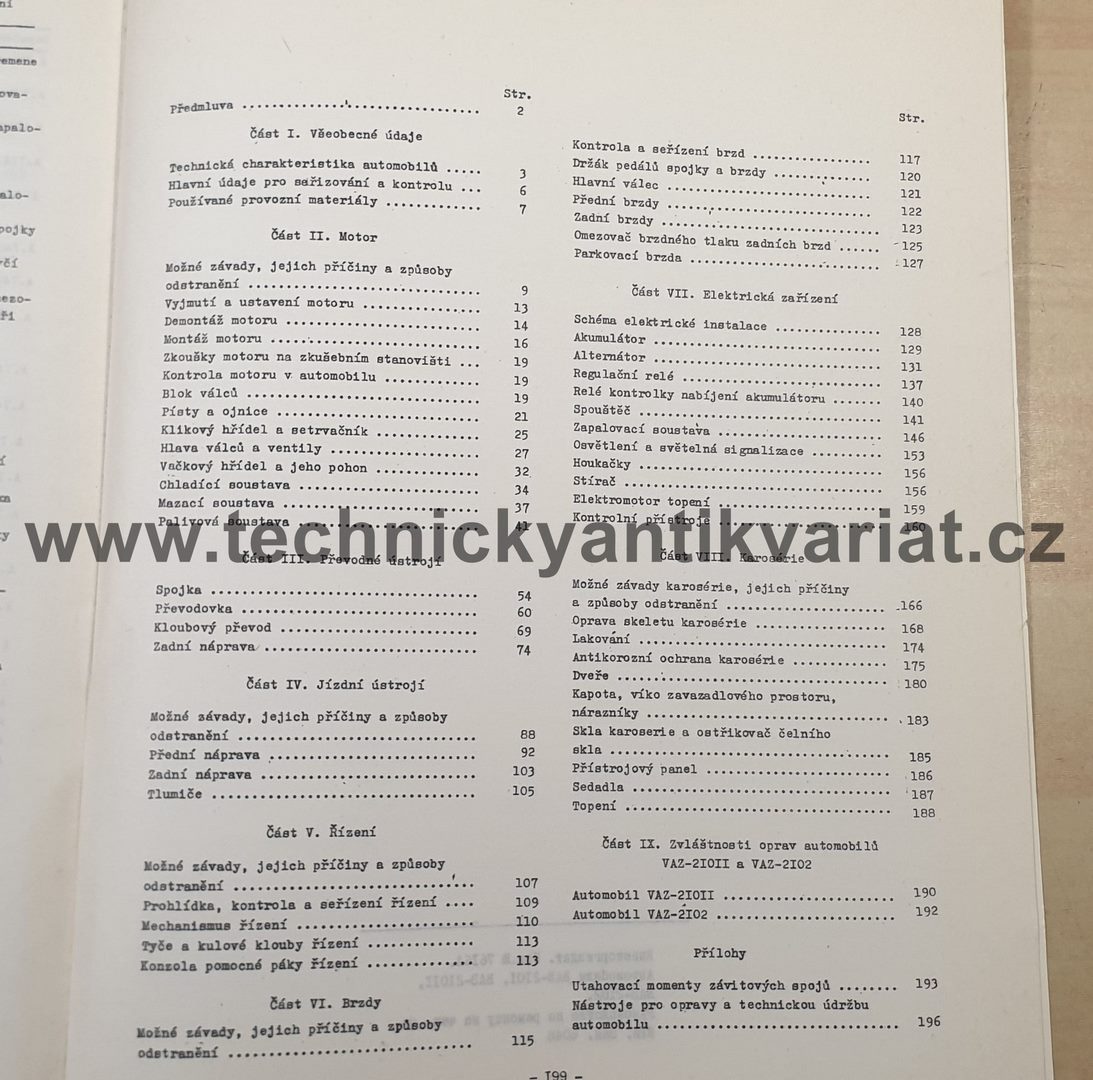 VAZ 2101, 2102, 21011 - příručka k opravám