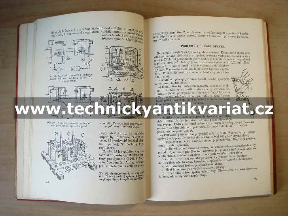 Elektrotechnika a schémata elektrické výzbroje motorových vozidel - Václav Černý (1959)