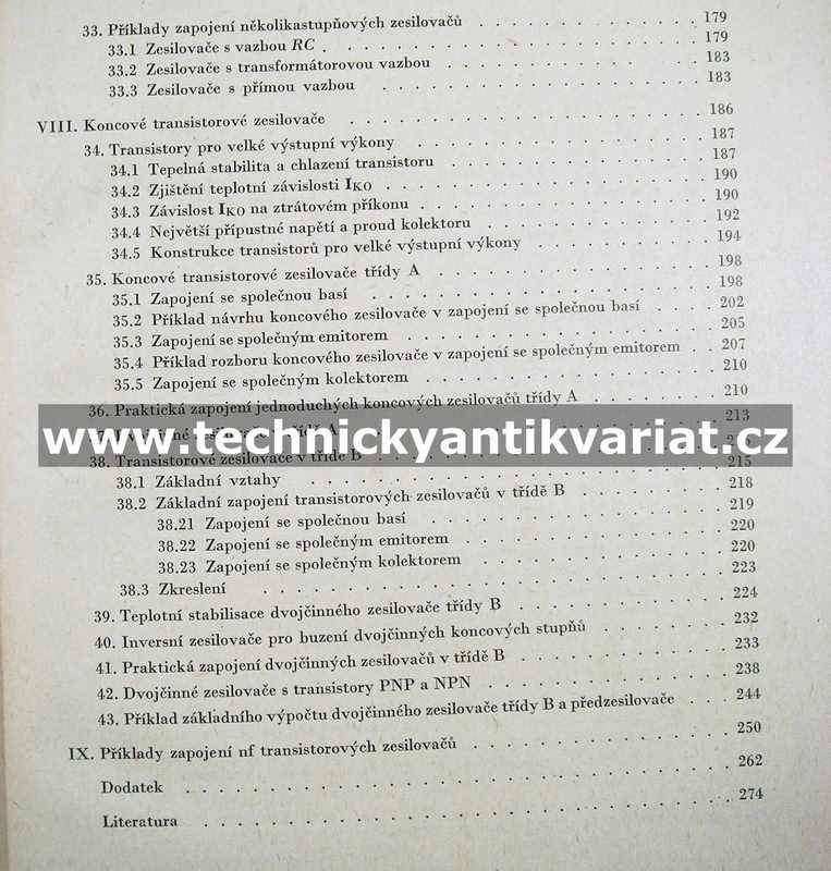 Nízkofrekvenční transistorové zesilovače - Jaroslav Budínský (1959)