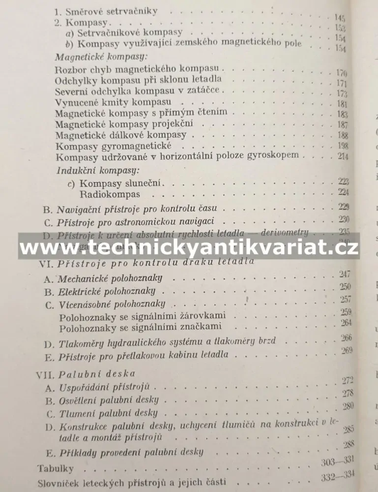 Letecké přístroje II. Letecké palubní přístroje - Theodor Duda (1949)