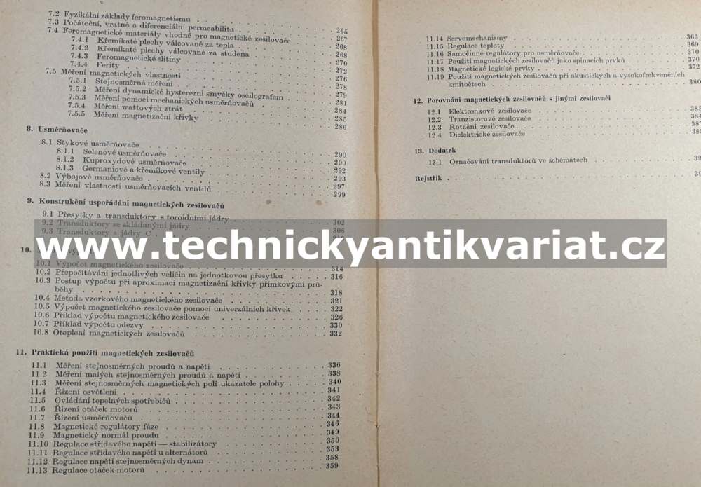 Magnetické zesilovače - Gabler, Haškovec, Tománek (1961)