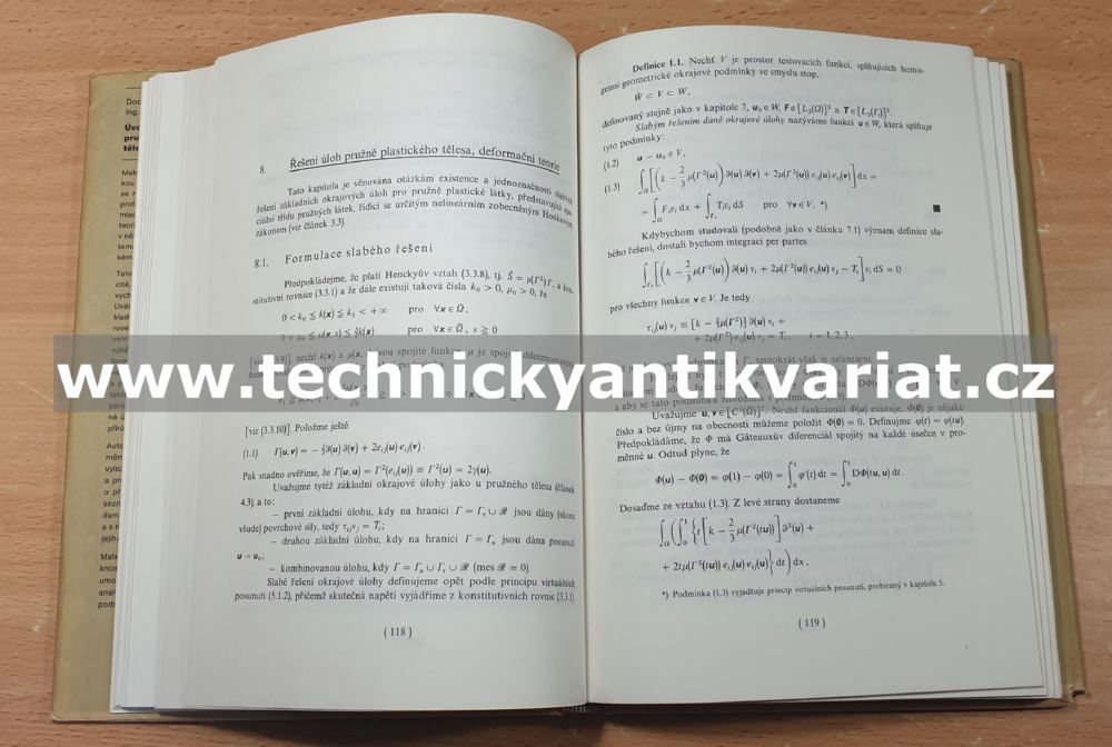 Úvod do matematické teorie pružných a pružně plastických těles - Nečas, Hlaváček (1983)