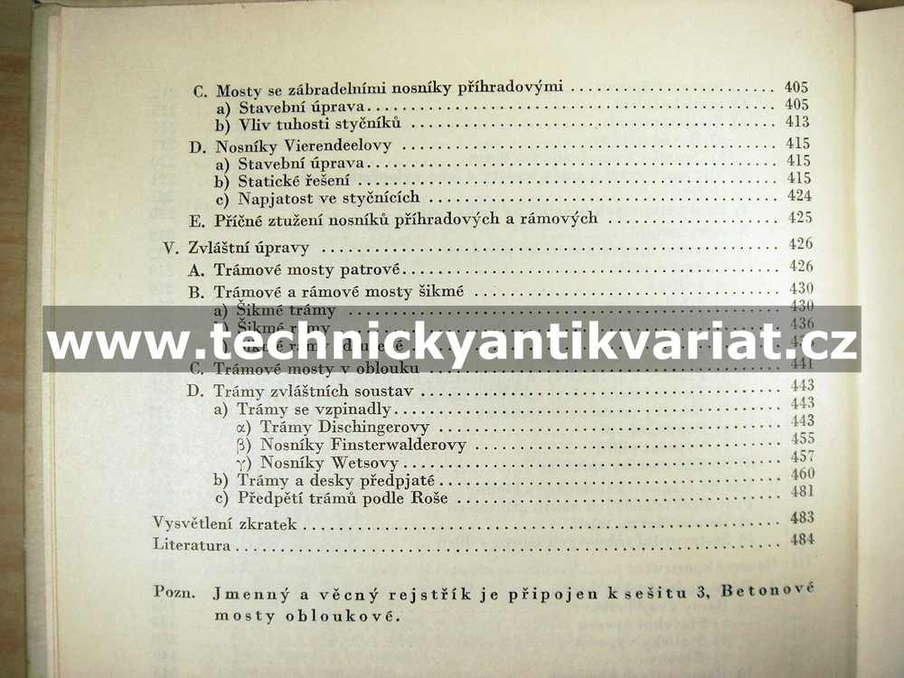 Betonové mosty trámové a rámové (1954)