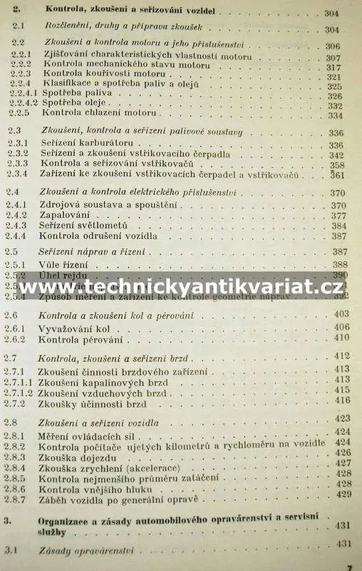 Opravy, zkoušení a seřizování motorových vozidel - Ivo Bernard (1972)