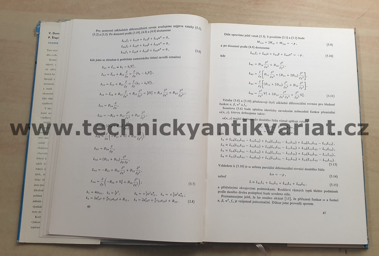 Teorie ohybu sendvičových desek - Dundrová, Kovařík, Šlapák (1965)