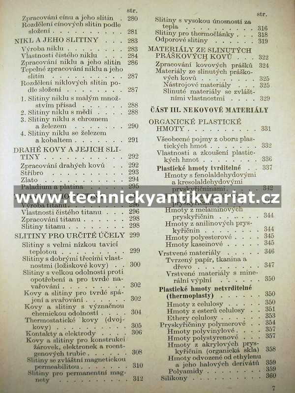 Přehled technických materiálů - Jan Korecký (1954)