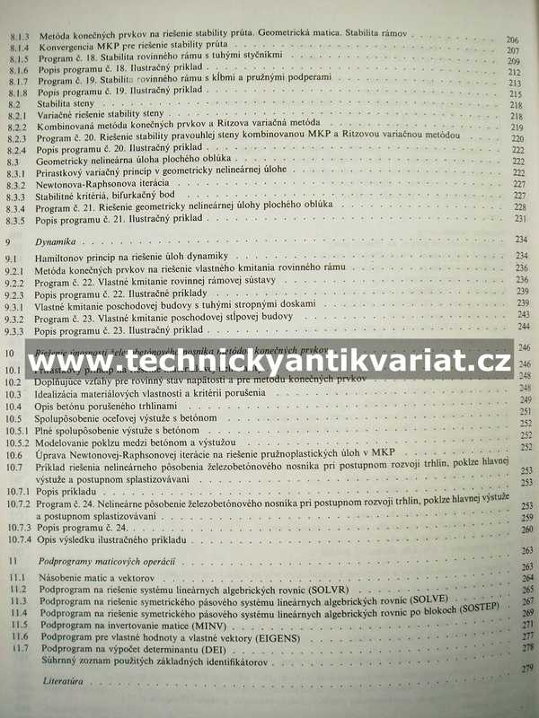 Programy - statika, stabilita a dynamika stavebných konštrukcií - Ján Ravinger (1990)